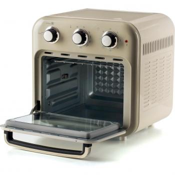 Friggitrice y horno Ariete Vintage 4632, 1400W, 16L, 2 en 1, beige con accesorios incluidos y timer de 60 minutos
