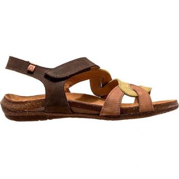 El Naturalista Wakataua N5079S Pleasant Multi Forest - Sandalias Planas de Piel con Autocierre para Mujer Multicolor