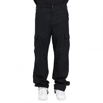 Carhartt WIP Regular Cargo Pant, Black, Men's Straight Trousers, Size: W33