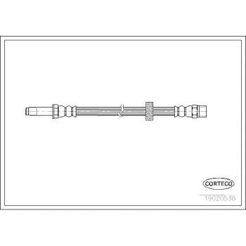 Latiguillo de freno CORTECO 19020538 para SEAT Toledo