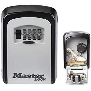 Caja Fuerte de Seguridad Mediana para Llaves con Montaje Mural y Combinación de 4 Dígitos - Master Lock 5401EURD