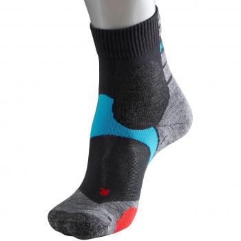 FALKE Unisex BC3 Anatomical Biking Socks - Comfort Fit, Cotton Blend, Grey