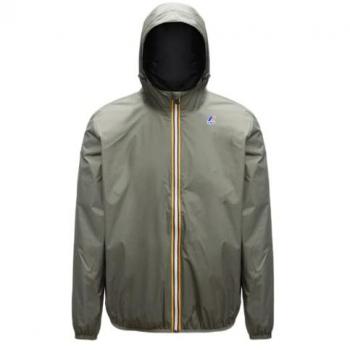K-Way Claude Waterproof Rain Jacket for Men, Military Green, Size XXL