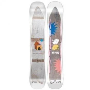 Nitro Cheap Thrills Tabla de Snowboard para Hombre - Diseño versátil, construcción duradera, perfil rocker/camber, flex medio, ideal para freestyle y all-mountain
