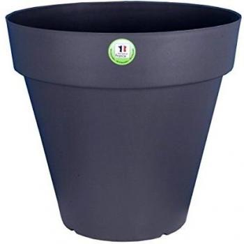 Maceta Riviera 414076 Redondo Gris Plástico