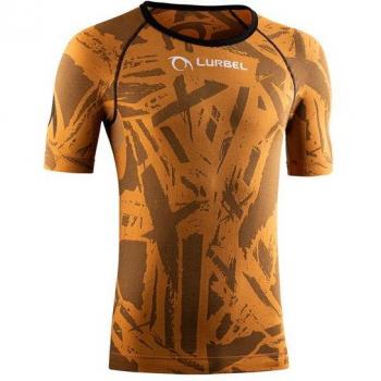 Camiseta de trail running unisex Lurbel Spirit Blur Short Sleeves naranja/negr XL
