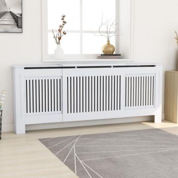 Cubierta para radiador blanco MDF 205 cm