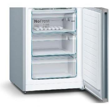 Frigorífico combi Bosch Serie 4 KGN39XIEA Acero Inoxidable, Eficiencia Energética E, Dimensiones 2030 x 600 x 660 mm (alto x fondo x ancho)