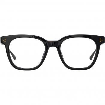 Linda Farrow EVANS LFL1508 C1 Men's Eyeglasses Black Size 50 (Frame Only) - Blue Light Block Available