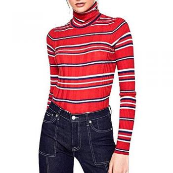 Pepe Jeans Jersey Flor Rojo Mujer M Negro