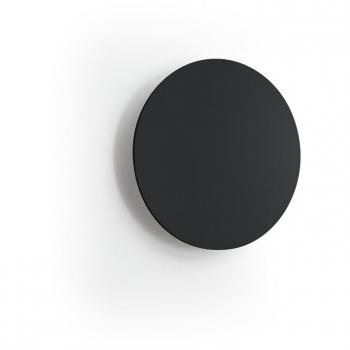 Aplique de pared exterior circular LED SMD 9W Ø20 3000K IP20 - Negro
