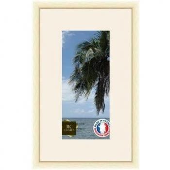 Marco de fotos de pared 30 x 14 x 14 x 30 marco, moderno, 2,3 cm de longitud, de madera, madera, Blanc Cassé-39, Passe-Partout Blanc cassé