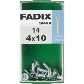 Tornillo Métrica Cabeza Plana M4 x 10 mm - Caja 14 Uds