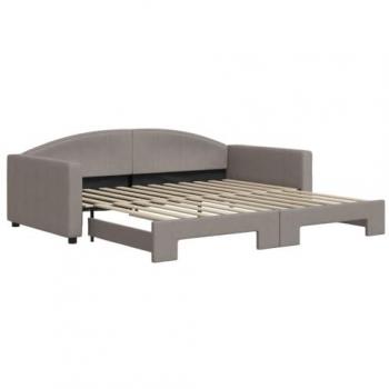 Sofá cama nido tela gris taupe 100x200 cm