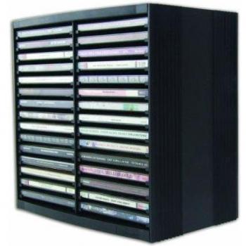 Fellowes - Soporte para CD, color negro