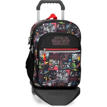 Mochila escolar Galactic Team con carro y dos compartimentos