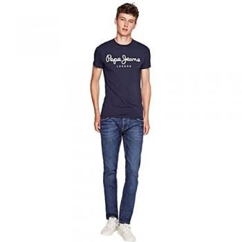 Pepe Jeans Original Stretch Slim Fit T-Shirt for Men - Navy Blue
