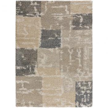 Alfombra geométrica Cesky 8709 Gris UNIVERSAL XXI