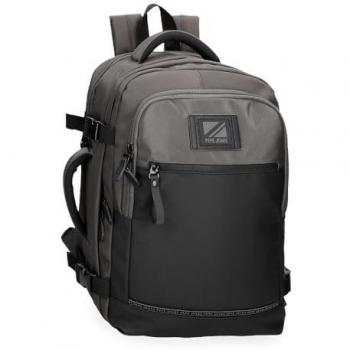 Mochila de viaje unisex Pepe Jeans Startford adaptable con portaordenador, 17L, Poliéster, USB integrado, tirantes ergonómicos y acolchados
