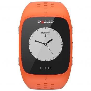 Polar M430 Reloj de Running con GPS y Frecuencia cardíaca en la muñeca - Multideporte - Actividad 24/7 - Naranja, M/L