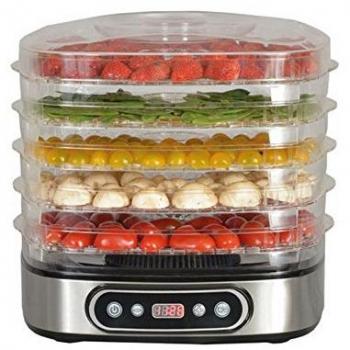 Deshidratador de frutas y verduras Kitchen Chef SECCO5IX con 5 bandejas y 450 W