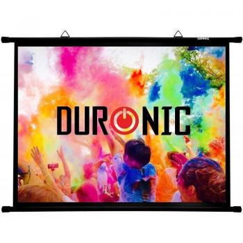 Pantalla de Proyección Manual Duronic BPS80 4:3 80 (163x122 cm) para Interior y Exterior, Compatible con 4K Full HD y 3D