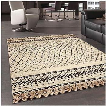 Alfombra Bereber Étnica Beige 120x170 cm - Ideal para Salón - Un Amor de Tapiz