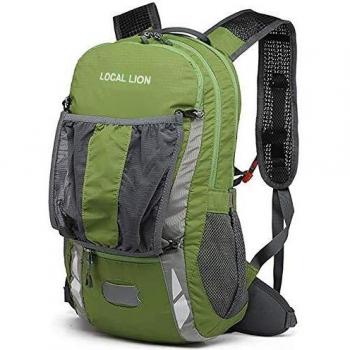 Local Lion Mochila 20L de Ciclismo Montaña Senderismo Macutos Trekking Camping al Aire Libre Nylon con Cubierta de Lluvia para Hombres y Mujeres