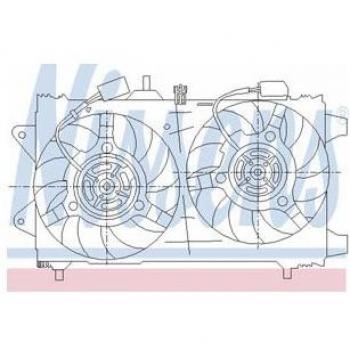 Nissens 85161 Ventilador, Refrigeración del Motor