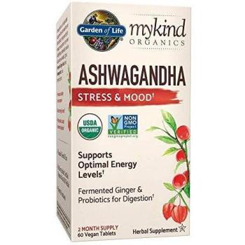 Garden of Life mykind Ashwagandha Stress & Mood, 60 Vegan Tablets