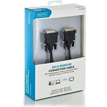 Cable DVI-D 24+1, doble enlace, negro, 2.0 m
