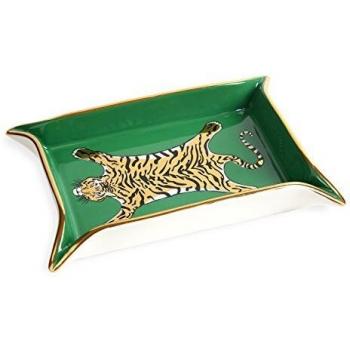Jonathan Adler Decorative Porcelain Gold Tiger Tray