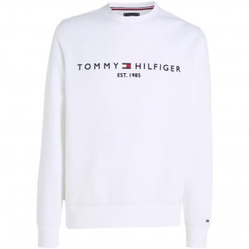 Tommy Hilfiger Men's White Logo Sweatshirt, Regular Fit, Size S