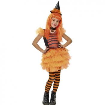 Disfraz de Bruja Glamurosa con Tutú Naranja para Niña Rubie's