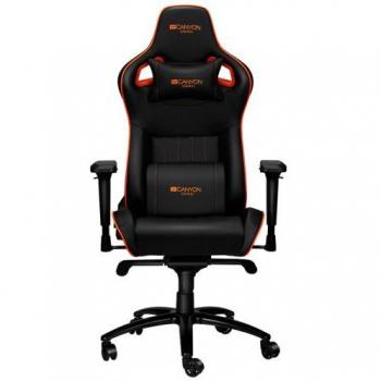Canyon Corax Silla Gaming para PC Premium Negra/Naranja con soporte ergonómico y diseño ajustable