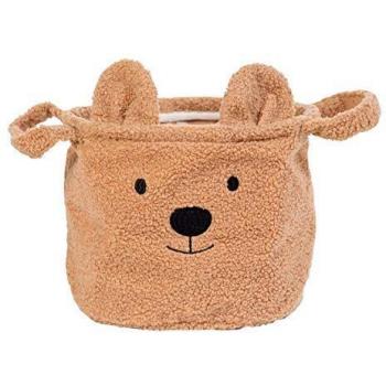 Cesto de Almacenaje Infantil Teddy Beige 25x20x20 cm