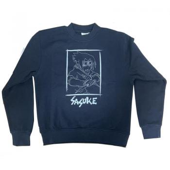 Sudadera infantil con estampado de Sasuke y Naruto