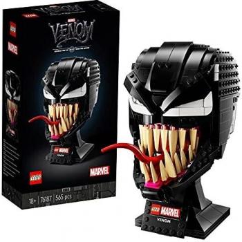 LEGO 76187 Marvel Spider-Man Venom Mask, Super Heroes Maqueta para Construir para Adultos, Set de Superhéroe Coleccionable
