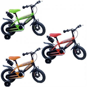 Bicicleta Hammer 12 para niños de 3 a 5 años con botella - Naranja