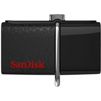 SanDisk Ultra Android - Memoria USB Dual 3.0 de 128GB, Velocidad de 150 MB/s, Color Negro