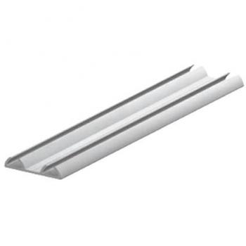 Guía de aluminio superior e inferior Micra doble 3m, guía doble canal SP16, fabricación europea, incluye 2 unidades