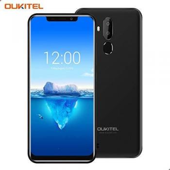 OUKITEL C12 Pro – 4G Smartphone Libre DE 6.18 HD 19:9 IPS con Antihuellas Quad-Core 2 + 16GB SIM Doble Telefonos Moviles Android 8.1 Cámara 8MP+5MP Face ID 3400mAh Batería Versión Europea - Nergo