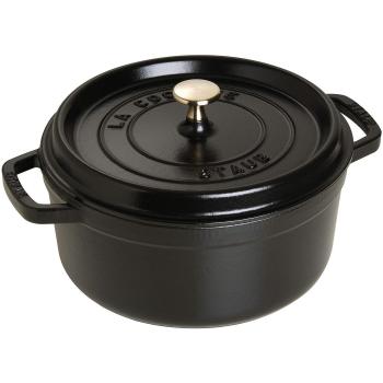 STAUB Cacerola/Cocotte de Hierro Fundido, 28 cm de Diámetro, 6,7 L, Negro
