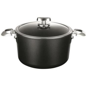 Scanpan Pro IQ 26cm Non-Stick Induction Dutch Oven with Stainless Steel Handles and Glass Lid