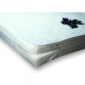 Belnou Ibiza Funda de Colchón, Algodón, Blanco, Super King, 180x200x8 cm