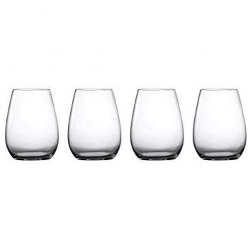 Marquis by Waterford Clear Stemless Wine Glasses Set of 4, 550ml