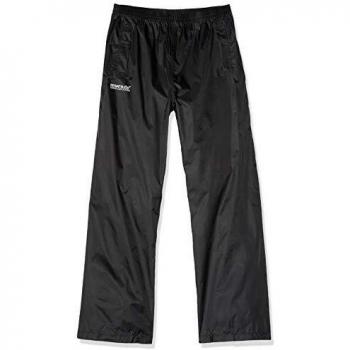 Regatta Kids Lightweight Waterproof Overtrousers - Black, Size 7-8 Years
