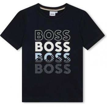 Camiseta de niño de manga corta BOSS Kidswear con logo frontal
