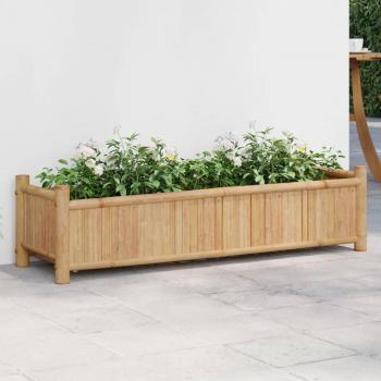 vidaXL Bamboo Planter 100x30x25 cm