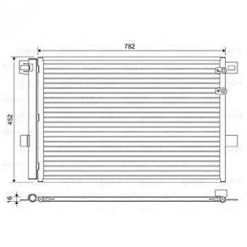 Condensador de aire acondicionado VALEO 814054, marca Valeo, modelo 814054